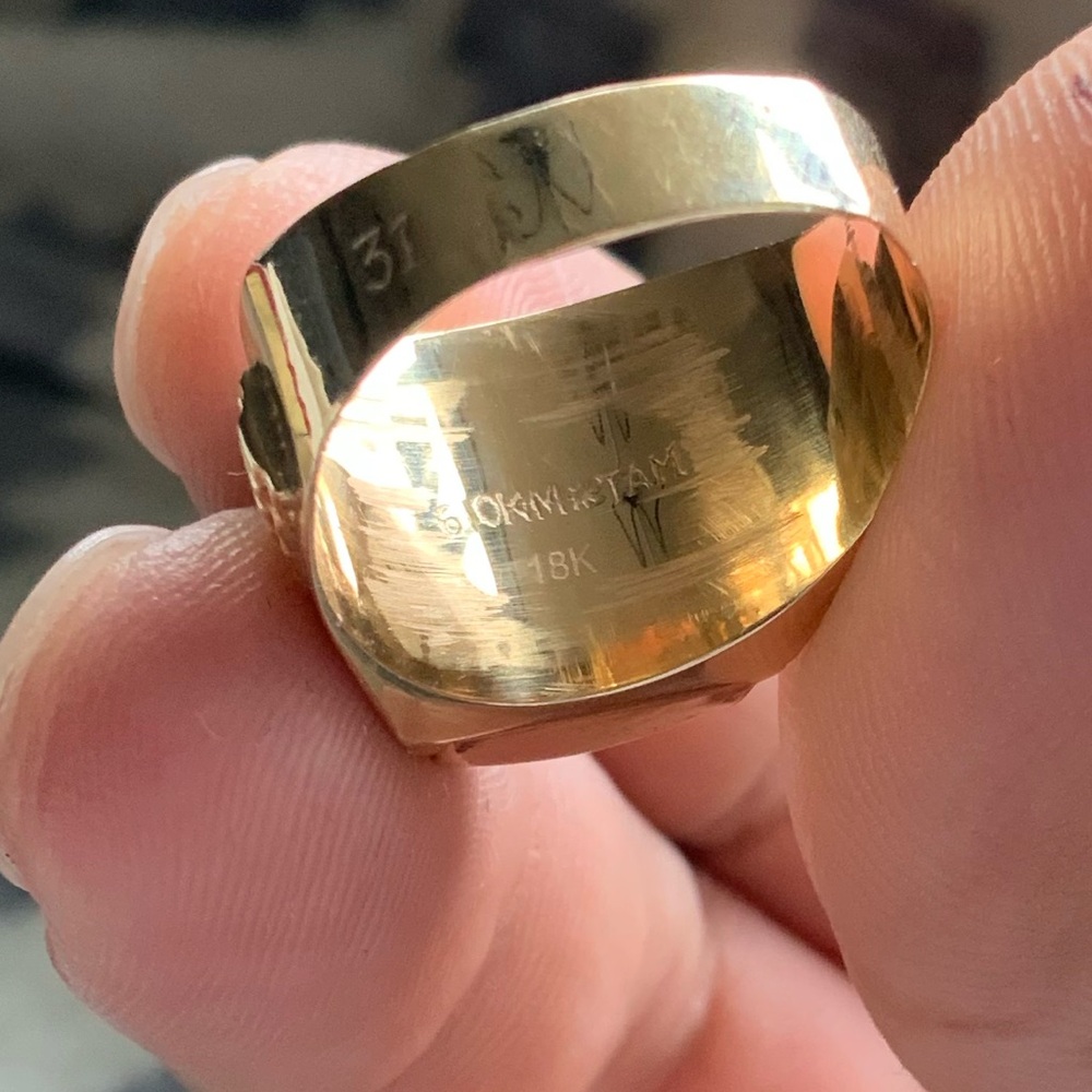 Jade 18k Ring - image 4